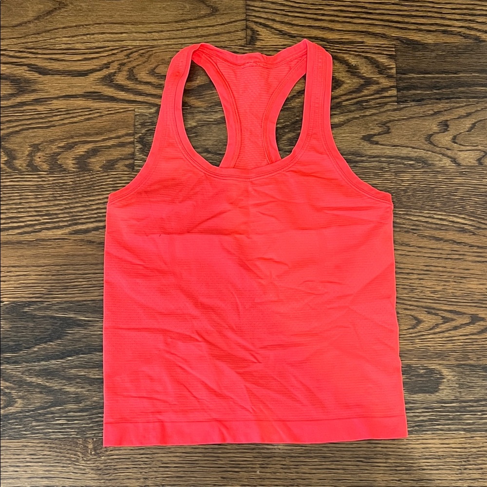 Vibrant Coral Racerback Tank Top
